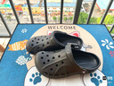 卡骆驰crocs洞洞鞋贝雅男鞋女鞋轻便耐磨一脚蹬拖鞋休闲鞋|10126 黑色-001 40 (250mm) 实拍图