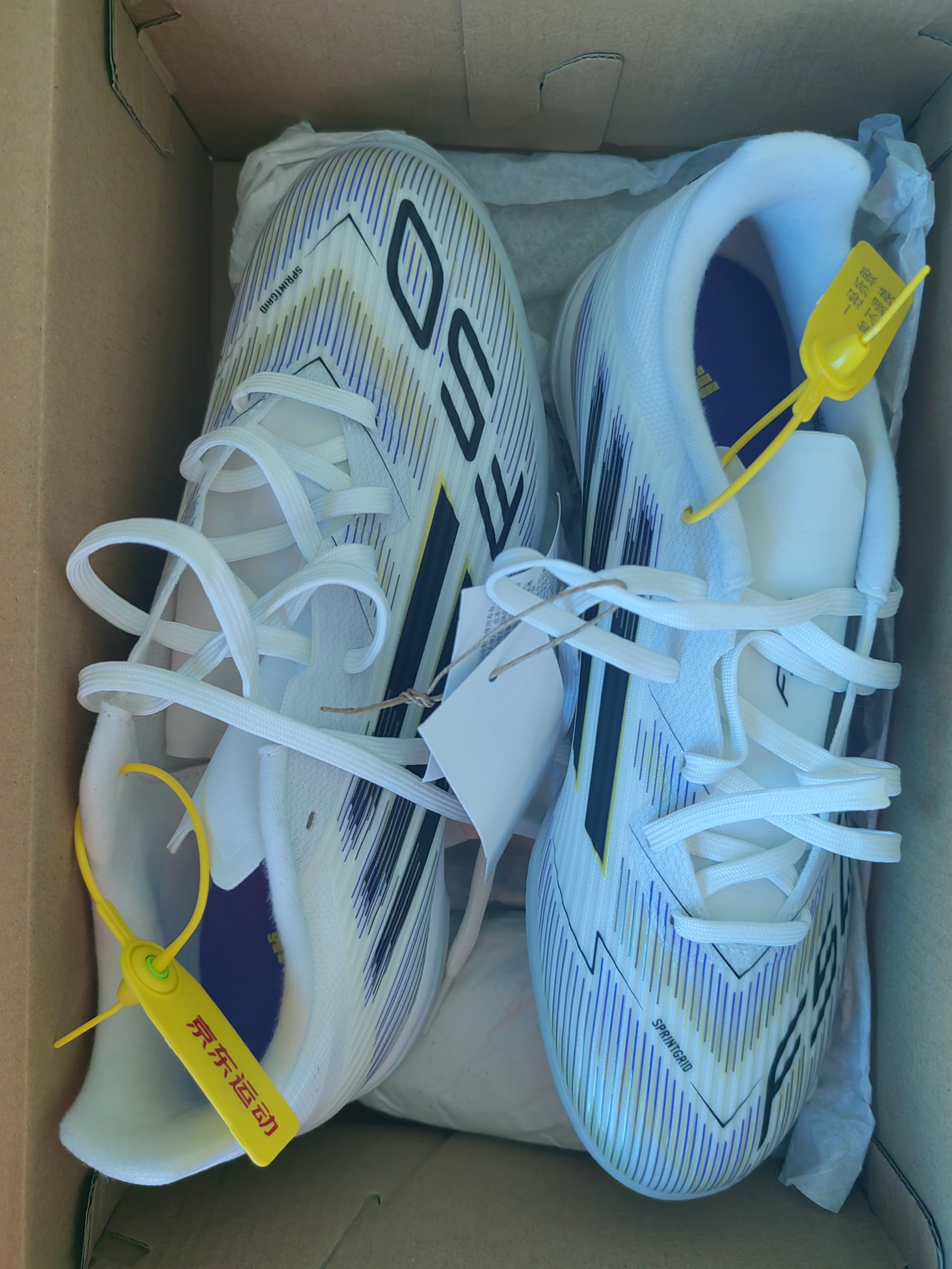 阿迪达斯（adidas）中性 足球系列 F50 LEAGUE TF 足球鞋 JH7726 白色 39 实拍图