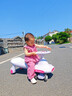 babycare扭扭车儿童溜溜车宝宝滑滑摇摆扭扭车万向轮防侧翻 【骑溜组合】 纽奇路紫+三路车白 实拍图