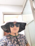 兼彩黑胶防晒帽遮阳帽子女夏季大檐渔夫帽太阳帽防紫外线韩版折叠户外 实拍图