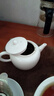 陶迷（TAOMI）茶壶单壶陶瓷泡茶壶家用白瓷汝窑开片可养功夫茶具茶水分离沏茶壶 白瓷美人壶·凤鸣 250ml 101mL(含)-200mL(含) 实拍图