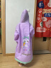 牧萌儿童雨衣男女童幼儿园小童宝宝全身防水女孩雨披 紫色萌萌兔 2XL 实拍图