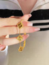 星卡龙金包银五花手链999足金足银金店同款四叶草手链精致情人节送礼物 五花手链-四叶草手链 包金2.5克-手链重约15克 实拍图