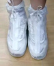 诺兰森迪雨鞋套加厚鞋底防水鞋套便携式雨靴套透明白色 XXXL码(45-46) 实拍图