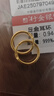 中银鑫行黄金素圈耳环光面999足金圆形耳饰养耳纯金黄金养耳洞 小号耳钉一对（克重多退少补） 约1g 实拍图