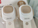 得力（deli）【全网低价】儿童安全长锁 双重锁扣 抽屉冰箱锁冰箱贴 柜子多功能锁 2个装 JF120 露褐色 实拍图