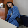 小野和子防晒衬衫2025夏季新款冰丝防晒衣高级时尚防晒服夏季轻薄款外套 【轻薄抗皱】克莱因蓝 XS （155-162cm，85-110斤） 实拍图