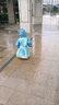 牧萌儿童雨鞋男童女童防水立体宝宝防滑耐磨卡通雨靴 浅蓝恐龙 16码 实拍图