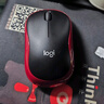 罗技（Logitech）M185鼠标 无线鼠标 办公鼠标 对称鼠标 黑色红边 带无线2.4G接收器 实拍图