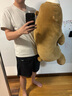 LIV HEART日本北极熊睡觉抱枕毛绒儿童玩具熊娃娃公仔陪睡抱睡大玩偶礼物女 【经典款】曲奇熊 XL号（尺寸见详情） 实拍图