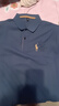 【透气宽松】夏季男士t恤保罗POLO衫男爸爸衣服休闲高端短袖 蓝色 2XL 【推荐150-165斤】 实拍图
