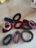 极森家韩国网红马尾扎头发绳橡皮筋高弹力耐用发圈无缝加粗少女头绳头饰 螺纹混色（10条装） 实拍图