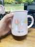 膳魔师（THERMOS）保温杯茶杯340ml不锈钢情侣带盖马克咖啡杯JDG-351 PK(FL-VI) 实拍图
