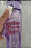 希乐塑料杯男生户外运动水杯女学生夏季高颜值户外水瓶茶杯 艳紫680ml 实拍图