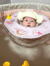 爱贝迪拉新生婴儿游泳圈洗澡用具宝宝小月龄脖圈新生幼儿童颈圈 【脖圈中号】彩虹国【含气筒】 实拍图