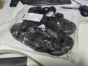 迈尔宾（MERLLBINY）凉鞋男款布面透气沙滩漏趾魔术贴休闲拖鞋 黑色 43 【适合42码】 实拍图