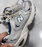 NEW BALANCE NB530官方老爹鞋男鞋女鞋情侣复古网鞋夏季透气网面运动休闲鞋 米白/金属银MR530KA 建议拍小半码 40 (脚长25cm尺码详询客服) 实拍图