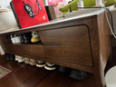 源氏木语全实木电视柜北欧风橡木地台柜现代简约矮柜客厅地柜储物收纳柜子 胡桃色双门双抽 电视柜1.5米 整装 实拍图