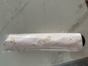 天堂伞遮阳伞太阳伞黑胶防晒伞防紫外线三折便携晴雨两用伞女 菠萝 甜杏粉 实拍图
