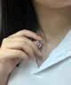 梵哲诗正品莫比乌斯项链女士生款2026新款轻奢高级感生日礼物送女友吊坠 【七仓发货/施华洛世奇锆】白金色/羽你相伴项链 实拍图
