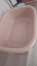 加厚长方形塑料洗脸盆家用大号洗衣洗菜盆婴儿洗澡盆学生宿舍脸盆 【中号+大号】粉色 实拍图