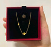 周六福小甜花黄金手链女足金999四叶草手链计价A0710814 约2.35g 16+3cm 实拍图