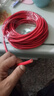 东一江国标电线RV10 16 25 35平方单芯多股铜芯特软电线电瓶汽车连接线 国标 细软线 16平方 红色 1米 实拍图
