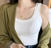 俞兆林背心女吊带美背内搭外穿白色螺纹弹力运动打底衫无袖t恤上衣 实拍图