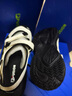 斐乐（FILA）FUSION斐乐玛丽珍凉鞋女鞋新款凉拖魔术贴海螺沙滩鞋 微白/黑-WB 38 实拍图