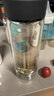 富光男女士双层玻璃杯 高硼硅玻璃304茶隔水杯子 带茶隔泡茶杯500ml 实拍图