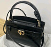CHARLES&KEITH鳄鱼纹凯莉包手提斜挎婚包包女包生日礼物CK2-50270880-1 Black黑色 S 晒单实拍图