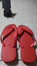 havaianas哈唯纳Top炫彩夹脚人字拖女夏海边平底拖鞋亲子款 2090-釉底红 37-38 巴西码 实拍图