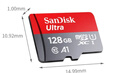 闪迪（SanDisk）128GB TF（MicroSD）内存卡 A1 U1 C10 至尊高速移动版存储卡 读速140MB/s 手机平板游戏机内存卡 实拍图