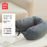 名创优品（MINISO）面包粒子枕U型枕学生午睡枕旅行便携护颈枕办公室头枕靠枕蓝灰色 实拍图