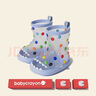 babycrayon彩虹鲨鱼儿童雨鞋女防滑防水男童女童胶鞋雨靴可爱宝宝雨鞋 晒单实拍图
