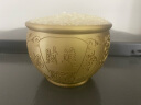 上善若水纯铜百福铜缸全聚宝盆摆件蛇年吉祥铜器纯铜聚财缸摆件全黄铜米缸 一缸金【招宝款】中号 实拍图