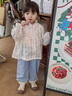 班喜迪女童裤子薄款夏装2026新款洋气宝宝休闲九分裤儿童防蚊牛仔裤夏季 蓝色 90 实拍图