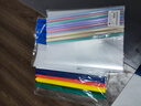 晨光(M&G)文具A4/25mm透明彩色抽杆夹 大容量办公报告夹拉杆夹 学生考试收纳资料整理文件夹 5个装ADMN4279 实拍图