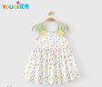 优奇小碎花女宝宝公主裙夏季薄款莫代尔婴儿衣服夏装裙子一周岁连衣裙 实拍图