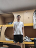 猫霓冰丝短裤男士夏季2025新款速干工装五分大裤衩宽松休闲运动中裤子 黑色+深灰【主图款】 3XL 【建议体重150-165斤左右】 实拍图