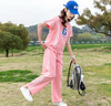 G.DUCKKIDS女童短袖套装夏季新款洋气中大童女孩时尚休闲运动两件套儿童夏装 BQ1618粉色 150 实拍图