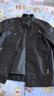 花花公子（PLAYBOY）皮夹克男秋冬款新款潮流商务立领皮衣男士机车休闲加绒保暖外套男 Q-YHANHH609黑色 常规 L 实拍图