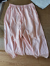纯棉七分裤女春夏季纯色宽松休闲裤居家睡裤2025全棉家居裤可外穿 粉色压条 2XL （135-155斤） 实拍图
