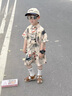 G.DUCKKIDS小黄鸭童装哪吒衣服男童套装夏季薄款帅气儿童汉服男孩古风两件套 图片色 120 建议5~6岁【110-120cm】cm 晒单实拍图