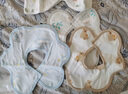 全棉时代 婴儿纱布花瓣口水兜 ,3条装 章鱼+沙滩+潜水艇 29×32cm 实拍图