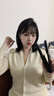 ABP无线弧形夹板高颅顶直发卷发迷你便携充电卷发棒负离子便携MINI直板夹端午出游必备 典雅黑直夹板 实拍图
