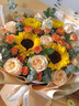 领香鲜花速递香槟玫瑰花束送女友老婆生日礼物全国同城配送 52朵粉玫瑰花束—满天星辰 实拍图