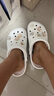 crocs卡骆驰洞洞鞋贝雅男鞋女鞋轻便耐磨一脚蹬拖鞋休闲鞋|10126 卵石色-2V3 36 /37(220mm) 实拍图