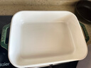 珐宝（staub）陶瓷烤盘芝士焗饭焗面盘家用烤箱焗炉专用烘焙双耳长方菜盘 莳萝绿27*20cm 实拍图