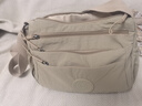 东选尼龙包多层包包中年女包大气帆布斜挎包情人节旅行单肩挎包妈妈包 卡其色 实拍图